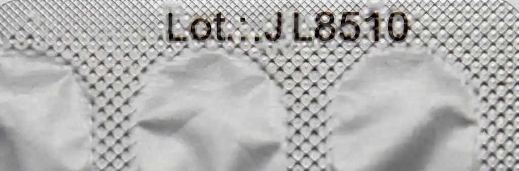Overprinted foil sample